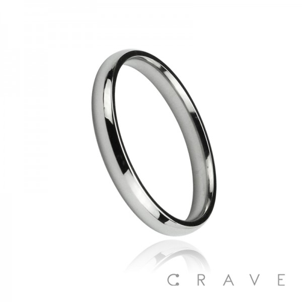 CLASSIC DOME STAINLESS STEEL BAND RING