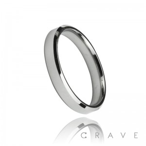 FLAT STAINLESS STEEL BAND RING