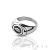 STAINLESS STEEL SMALL OVAL EYE RING