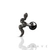 TINY SNAKE 316L SURGICAL STEEL CARTILAGE BARBELL (ANIMAL)(REPTILE)