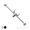 BULL HEAD (ALLOY) 316L SURGICAL STEEL INDUSTRIAL BARBELL