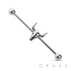 BULL HEAD (ALLOY) 316L SURGICAL STEEL INDUSTRIAL BARBELL
