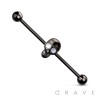 SKULL HEAD (ALLOY) 316L SURGICAL STEEL INDUSTRIAL BARBELL