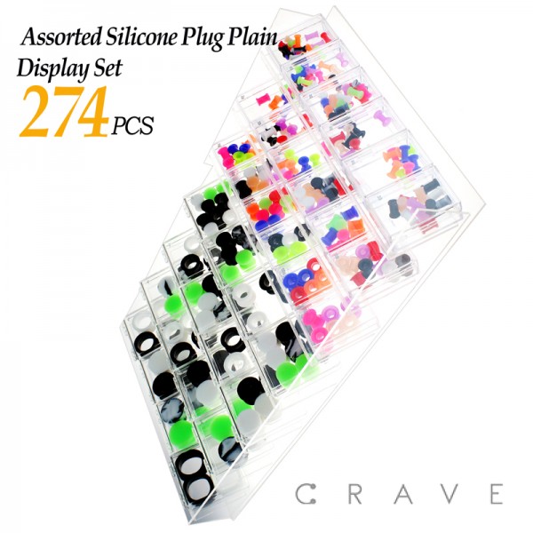 274PCS OF ASSORTED SILICONE PLUGS FOR MIX & MATCH PANEL