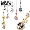 100PCS OF BEST SELLING BELLY DANGLE PRE-MIXED PACKAGE