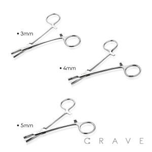 Stainless Steel Piercing Ball Grabber Surface Anchor Forceps