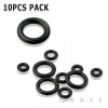 10PCS BLACK O-RING PACKAGE (9 SIZES AVAILABLE)