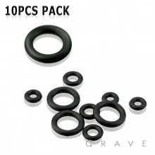 10PCS BLACK O-RING PACKAGE (9 SIZES AVAILABLE)