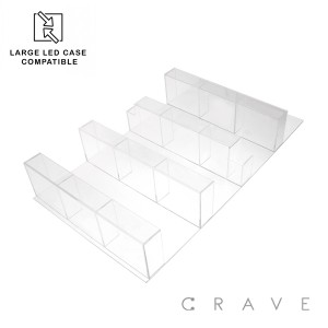 4 STEP ACRYLIC INSERT TRAY PANEL FOR MULTIPLE PURPOSE USE