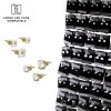 189PCS OF ASSORTED 316L HYPOALLERGENIC STAINLESS STEEL PRONG CZ STUD EARRING PANELS