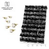 189PCS OF ASSORTED 316L HYPOALLERGENIC STAINLESS STEEL PRONG CZ STUD EARRING PANELS