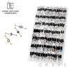 126PCS OF ASSORTED 316L STAINLESS STEEL INDUSTRIAL BARBELL PANEL
