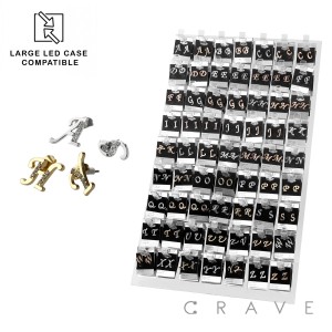 189PCS OF ASSORTED INITIAL EARRINGS INSERT PANEL