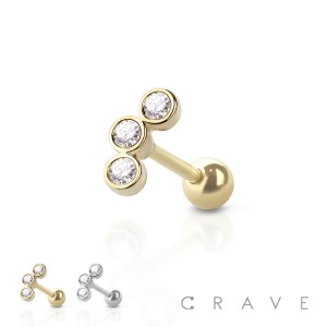 316L SURGICAL STEEL WITH BUBBLE CLUSTERED CARTILAGE