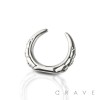316L SURGICAL STEEL BULL GROOVE EDGE TAPER