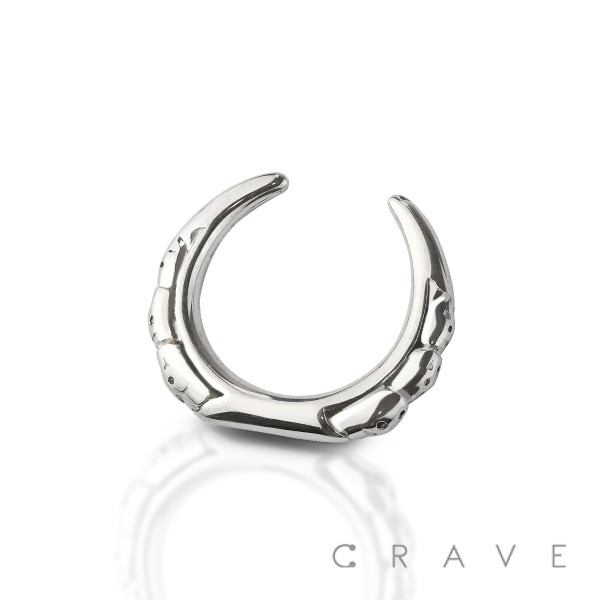 316L SURGICAL STEEL BULL GROOVE EDGE TAPER