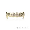 VAMPIRE GOLD PLATED 6 TEETH MOUTH TOP HIP HOP BLING GRILLZ