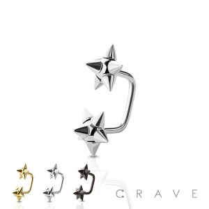 316L SURGICAL STEEL LIPPY LOOP W/ SPIKE