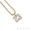 GEM PAVED "23" HIP HOP BLING ALLOY PENDANT WITH CHAIN