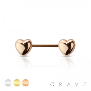 HEART 316L SURGICAL STEEL NIPPLE BAR