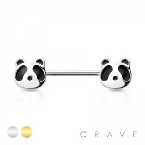 RACCOON ENDS 316L SURGICAL STEEL NIPPLE BAR