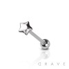 STAR 316L SURGICAL STEEL TONGUE BARBELL