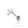 GOTHIC CROSS 316L SURGICAL STEEL TONGUE BARBELL