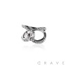 ROUND CZ PRONG CENTER TOP BRASS ALLOY ENGAGEMENT RING