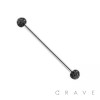 CRYSTAL PAVED EPOXY FERIDO BALL 316L SURGICAL STEEL INDUSTRIAL BAR