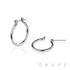 PAIR OF ROUND PLAIN WIRE EARRINGS