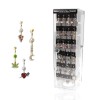 144PCS OF ASSORTED 316L SURGICAL STEEL NAVEL RINGS WITH FREE 2-SIDED ACRYLIC COUNTERTOP SPINNER DISPLAY