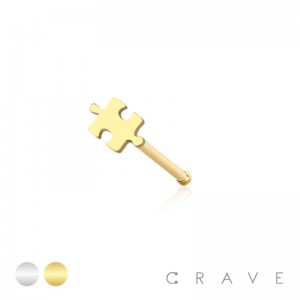 PUZZLE FLAT HEAD 316L SURGICAL STEEL NOSE BONE