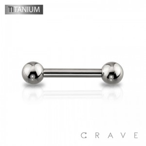 IMPLANT GRADE SOLID TITANIUM BARBELLS (external thread)