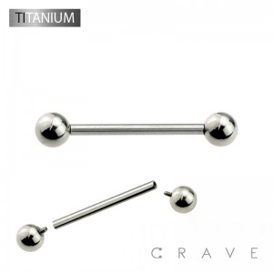INTERNALLY THREADED IMPLANT GRADE SOLID TITANIUM BARBELLS