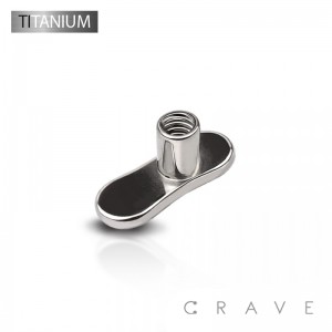 IMPLANT GRADE SOLID TITANIUM DERMAL ANCHOR BASE