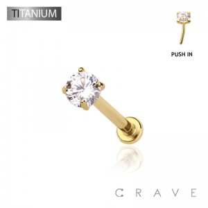 2.5MM DISK IMPLANT GRADE TITANIUM PRONG SET PUSH IN THREADLESS LABRET SET