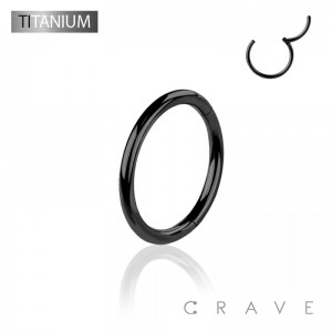BLACK COLOR IMPLANT GRADE TITANIUM HINGED SEGMENT RING