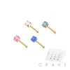 925 STERLING SILVER OPAL PRONG SET NOSE BONE PACKAGE