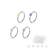 925 STERLING SILVER OPAL PRONG SET O RING PACKAGE