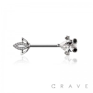 KOI FISH 316L SURGICAL STEEL NIPPLE BAR