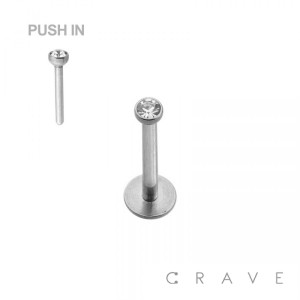 PRESS FIT LOOK THREADLESS PUSH-IN 316L SURGICAL STEEL LABRET SET