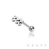 ZODIAC SIGN 316L SURGICAL STEEL TONGUE BARBELL