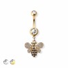 BUMBLE BEE 316L SURGICAL STEEL NAVEL BELLY RING