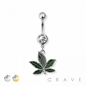 MARIJUANAS 316L SURGICAL STEEL NAVAL RING