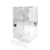 2-SIDED ACRYLIC COUNTER TOP MULTI PURPOSE 2 LEVEL CASE WITH LOCK