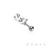 (SEX) 316L SURGICAL STEEL TONGUE BARBELL