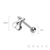CHERRY 316L SURGICAL STEEL TONGUE BARBELL