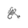 SCORPION 316L SURGICAL STEEL TONGUE BARBELL