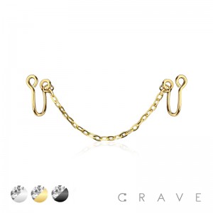 FAUX NOSE CHAIN 316L SURGICAL STEEL