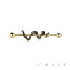 SNAKE 316L SURGICAL STEEL INDUSTRIAL BARBELL